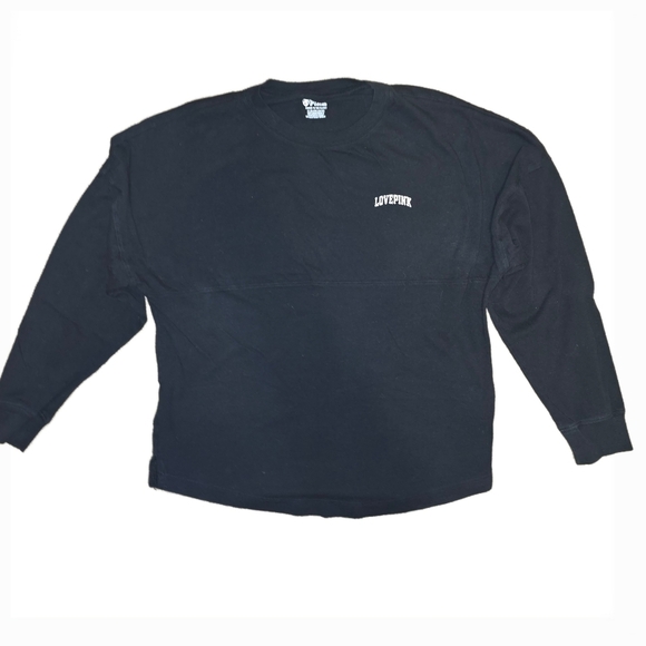 Victoria Secret PINK Shine Varsity Glitter Top/Legging Black - XS - Picture 2 of 12